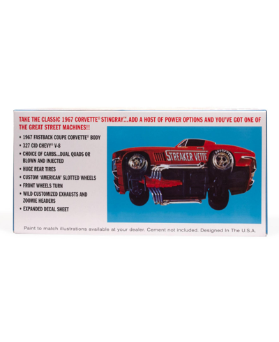 Round 2 1967 Chevy Corvette Stingray Streaker Vette Model Kit In Multi