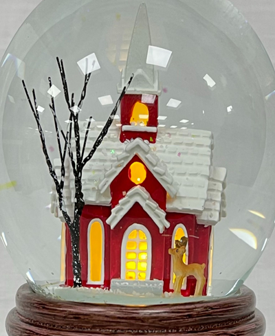 Ashfield & Harkness Sanctuary Church Snow Globe In Multi