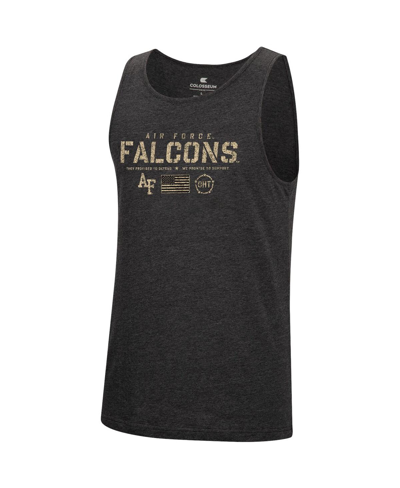 Shop Colosseum Men's  Heathered Black Air Force Falcons Military-inspired Appreciation Oht Transport Tank