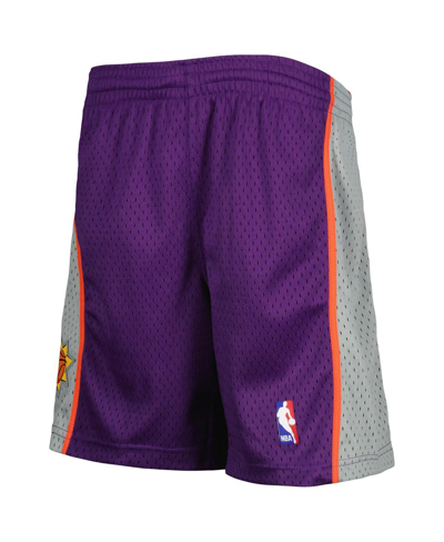 Shop Mitchell & Ness Youth Boys  Purple Phoenix Suns 1991-92 Hardwood Classics Swingman Shorts