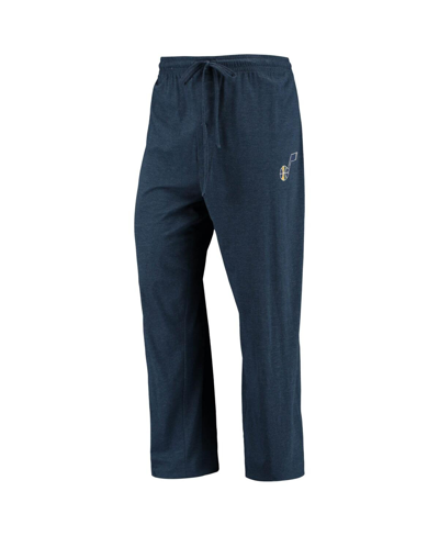 Shop Concepts Sport Men's  Navy, Gold Utah Jazz Long Sleeve T-shirt & Pants Sleep Set In Navy,gold