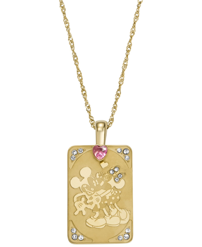 Shop Fossil Women's Disney X  Special Edition Gold-tone Stainless Steel Pendant Necklace