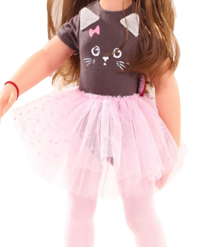 Shop Götz Little Kitten Standing Doll Ballerina Clothing Set In Multi