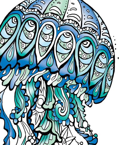 Art Maker Ocean Tranquility Mindwaves Coloring Kit In Multi