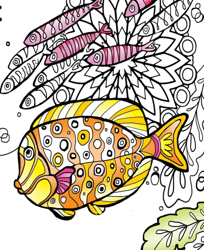 Art Maker Ocean Tranquility Mindwaves Coloring Kit In Multi
