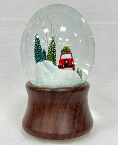 Ashfield & Harkness Red Truck Special Delivery Snow Globe In Multi