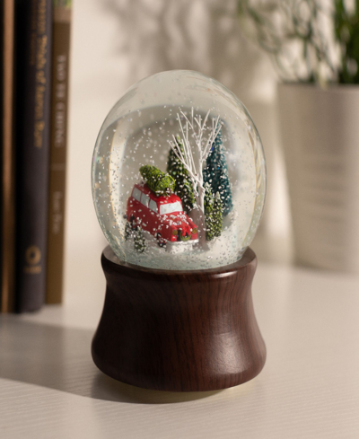 Ashfield & Harkness Red Truck Special Delivery Snow Globe In Multi