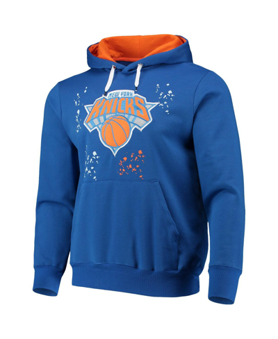 Shop Fisll Men's Royal New York Knicks Confetti Pullover Hoodie