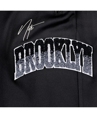 Pro Standard Black Brooklyn Nets Hometown Track Pants In Black