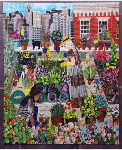 Shop Eeboo Piece And Love Urban Gardening Puzzle In Multi