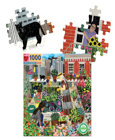 Shop Eeboo Piece And Love Urban Gardening Puzzle In Multi