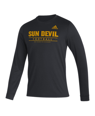 Shop Adidas Originals Men's Adidas Black Arizona State Sun Devils Sideline Creator Practice Aeroready Long Sleeve T-shirt