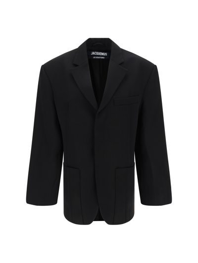 Shop Jacquemus Blazer Jacket In Black