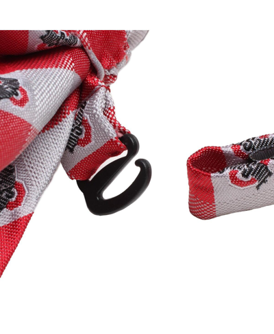 Eagles Wings Men's Ohio State Buckeyes Check Bow Tie In Red,gray