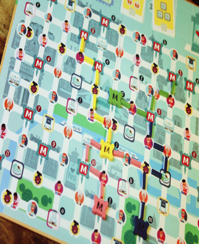 Iello Get On Board Paris Rome Board Game In Multi