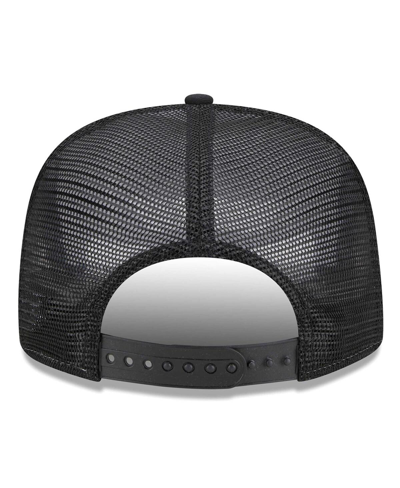 New Era Men's  White, Black Las Vegas Raiders Banger 9fifty Trucker Snapback Hat In White,black