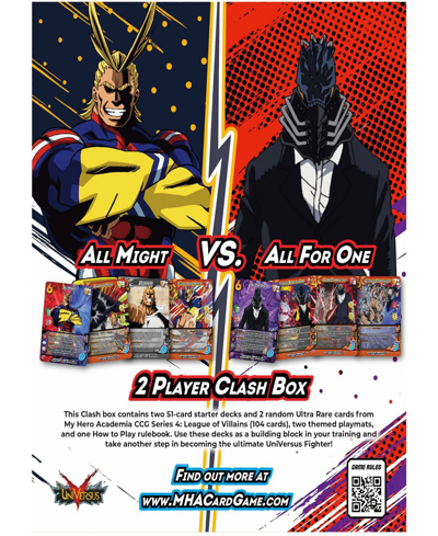Shop My Hero Academia All Might Vs All For One Clash Deck In Multi