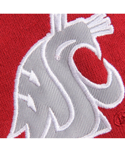 Colosseum Stadium Athletic Crimson Washington State Cougars Arched Name Full-zip Hoodie In Crimson