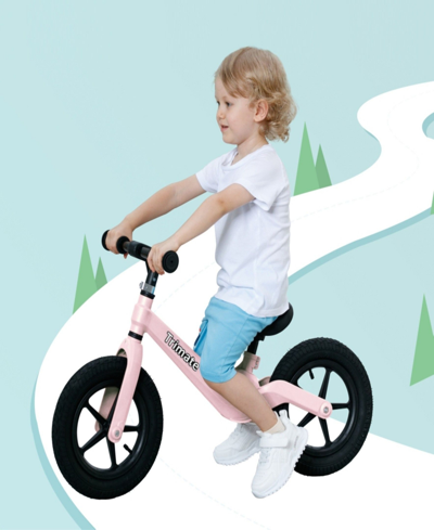Trimate Pink Toddler Balance Bike In Multi