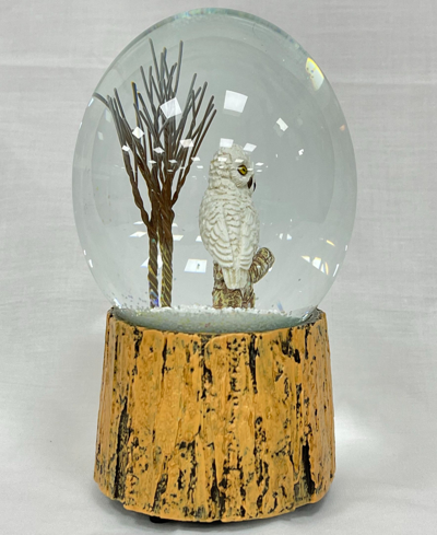 Shop Ashfield & Harkness Snowy Owls Snow Globe In Multi