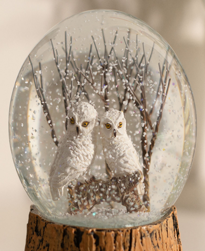 Shop Ashfield & Harkness Snowy Owls Snow Globe In Multi