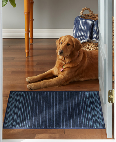 Shop Town & Country Living Basics Layne Everwash 135034 1'8" X 2'11" Area Rug In Navy,blue