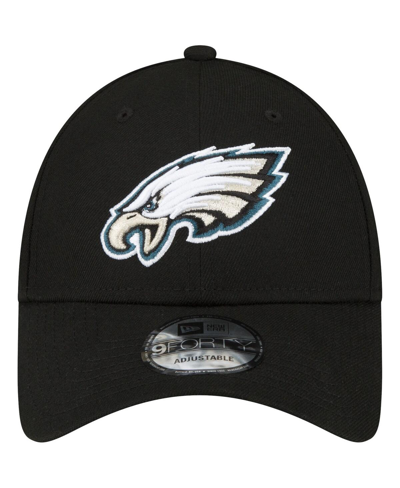 New Era Men's  Black Philadelphia Eagles The League 9forty Adjustable Hat In Black