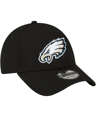 New Era Men's  Black Philadelphia Eagles The League 9forty Adjustable Hat In Black