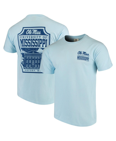Shop Image One Men's Light Blue Ole Miss Rebels Comfort Colors Campus Icon T-shirt