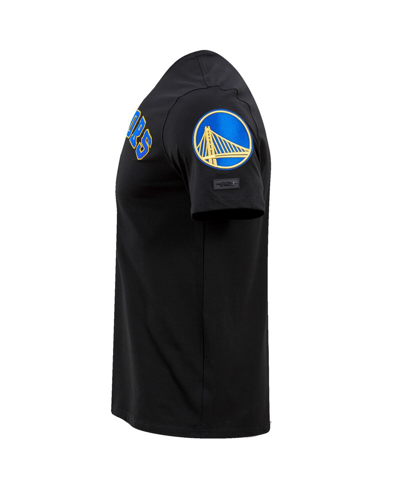 Pro Standard Black Golden State Warriors 2022 Nba Finals Champions Double Knit Patch T-shirt In Black