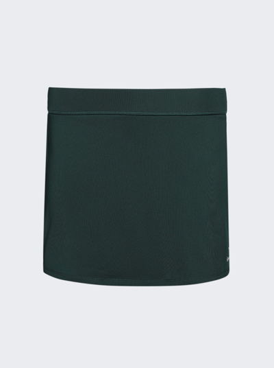 Shop Sporty And Rich New Serif Court Skirt In Forrest