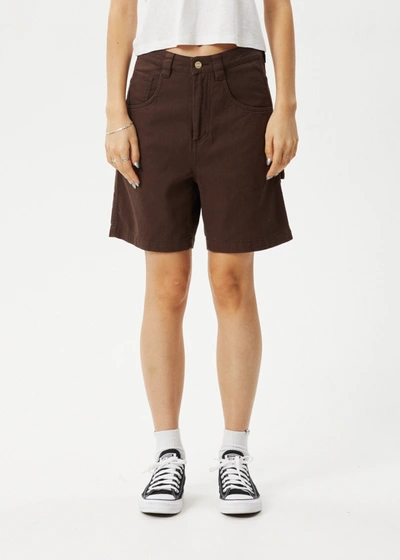 Shop Afends Carpenter Shorts In Brown