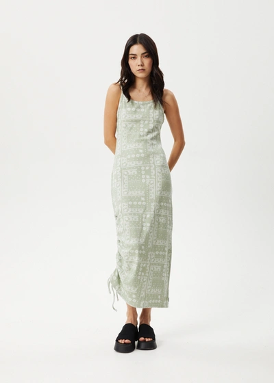 Shop Afends Organic Maxi Dress In Green