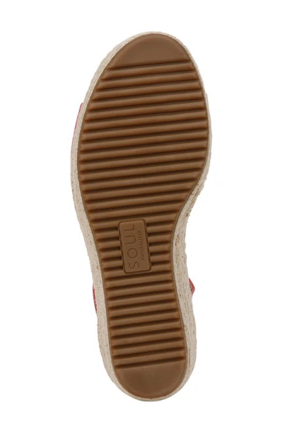 Shop Soul Naturalizer Oakley Ankle Strap Espadrille Wedge Sandal In Pink Flash Faux Leather