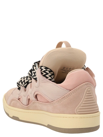 Shop Lanvin Curb Sneakers Pink