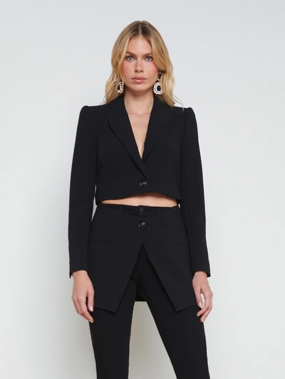Shop L Agence Cora Detachable Blazer In Black