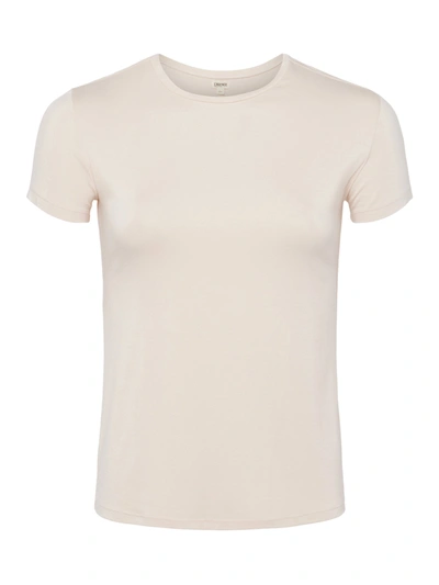 Shop L Agence Ressi Fitted Tee In Bisque
