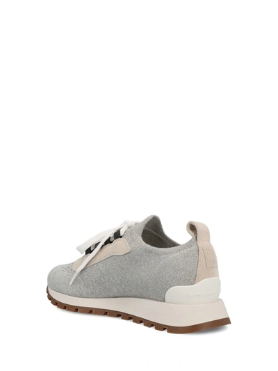Shop Brunello Cucinelli Sneakers In Light Gray