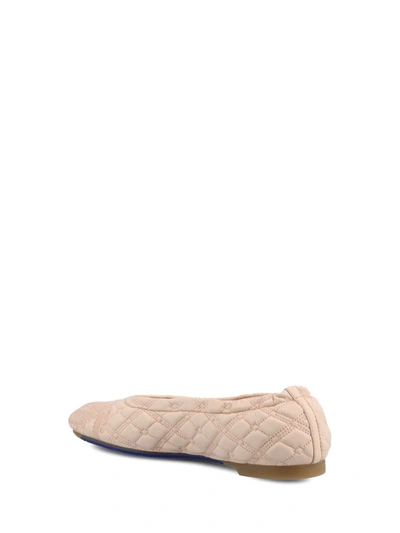Shop Burberry Flat Shoes In Baby Neon