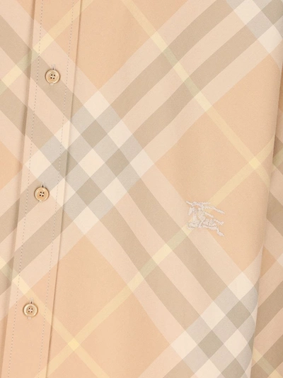 Shop Burberry Shirts In Flax Ip Check