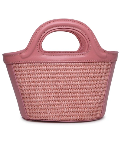 Shop Marni Tropicalia Micro Raffia Bag In Pink