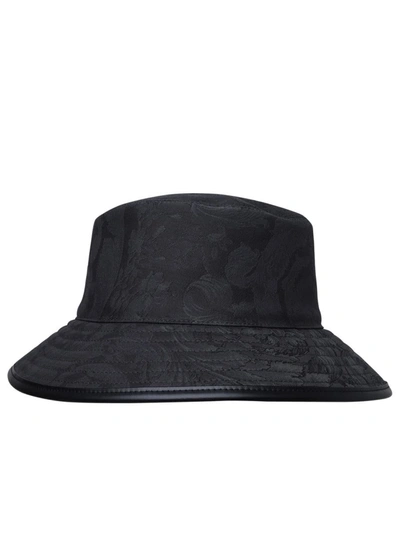 Shop Versace Logo Hat. In Grey
