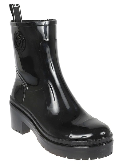 Shop Michael Kors Karis Rain Boots In Black