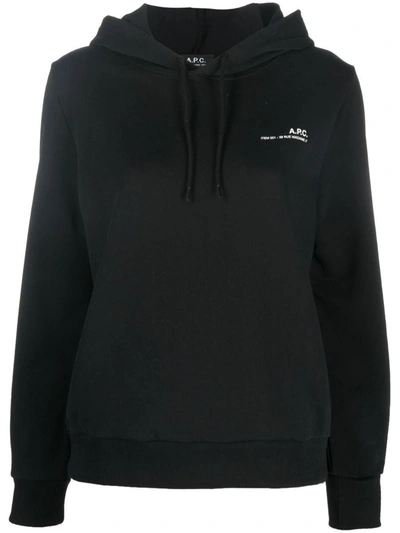 Shop Apc A.p.c. Logo Sweatshirt Clothing In Black