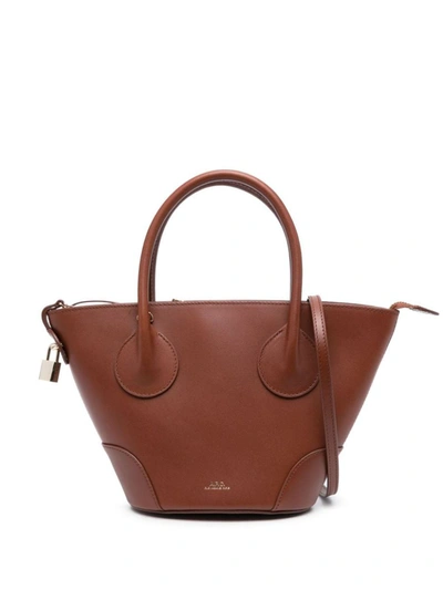 Shop Apc A.p.c. Tote Emma Small Bags In Brown