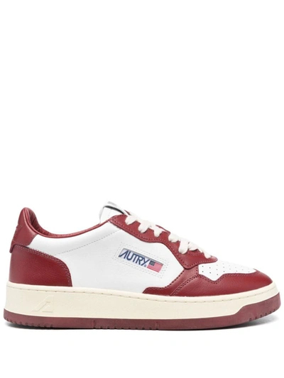 Shop Autry Sneakers In Wht/syrah
