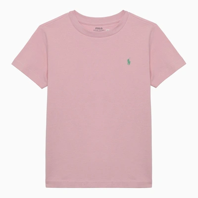 Shop Polo Ralph Lauren Pink Cotton T-shirt
