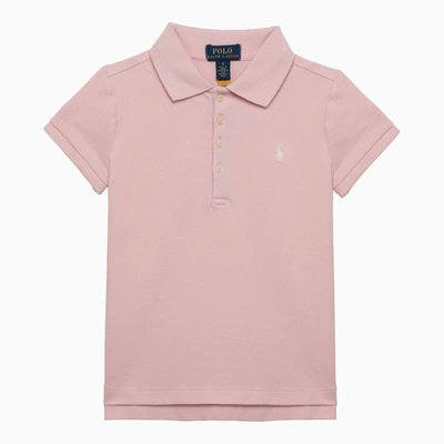 Shop Polo Ralph Lauren Pink Cotton Polo Shirt With Logo