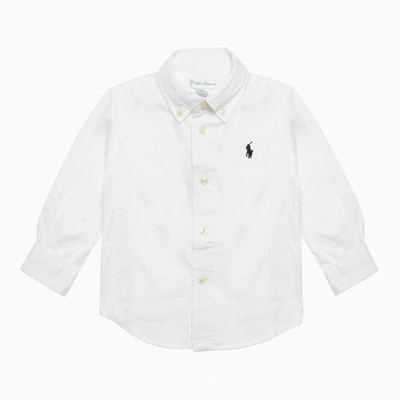 Shop Polo Ralph Lauren White Cotton Button-down Shirt