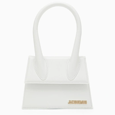 Shop Jacquemus | Le Chiquito Moyen White Leather Bag